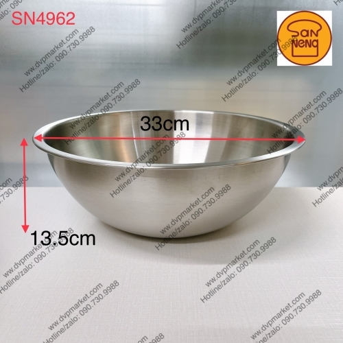 Sanneng SN4962 - Bát trộn bóng mờ 33cm