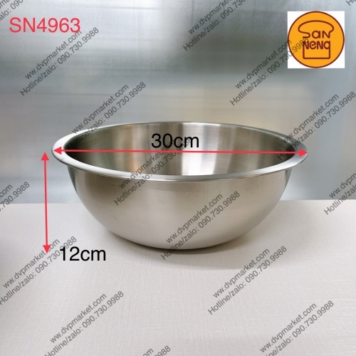 Sanneng SN4963 - Bát trộn bóng mờ 30cm