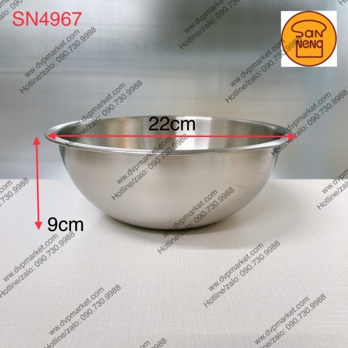 Sanneng SN4967 - Bát trộn bóng mờ 22cm