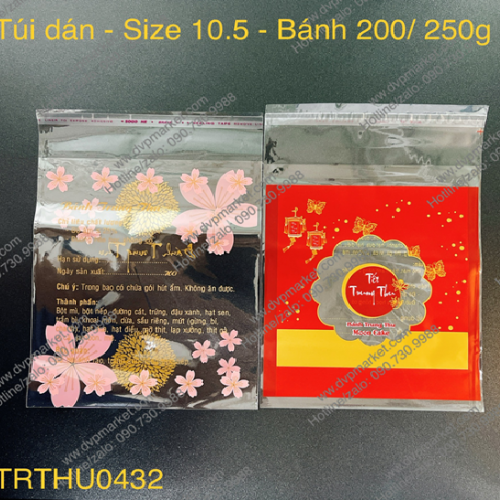 Trung Thu - Túi dán hình - Xấp 100g - 10.5 (200g-250g)