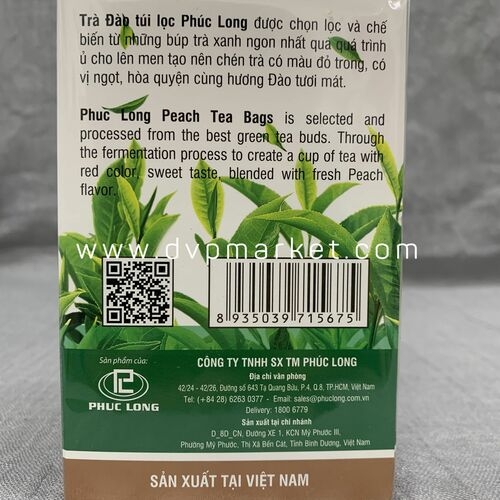 Trà Đào Túi Lọc Phúc Long 2g x 25 gói