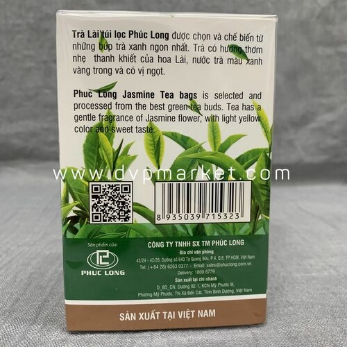 Trà Hoa Lài túi lọc Phúc Long 2g x 25 Gói