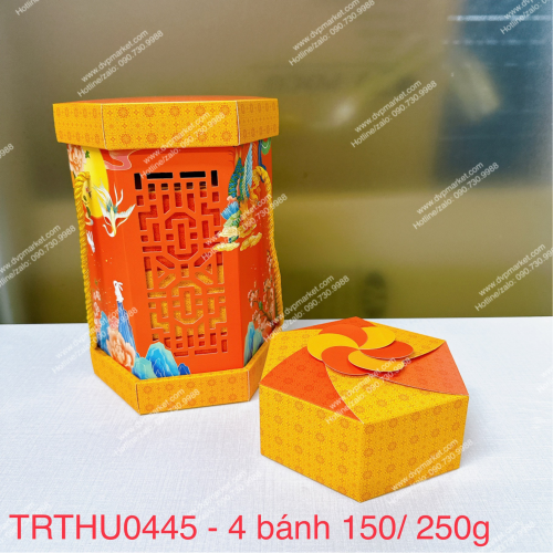 Set 05 bộ túi hộp TT 4 bánh 150-250g Nguyệt Đăng 2023