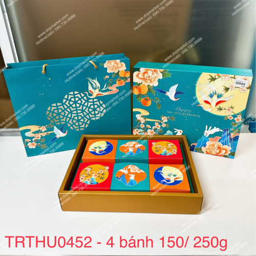 Set 05 bộ túi hộp TT 6 bánh 150-250g Nghênh Thu 6B 2023