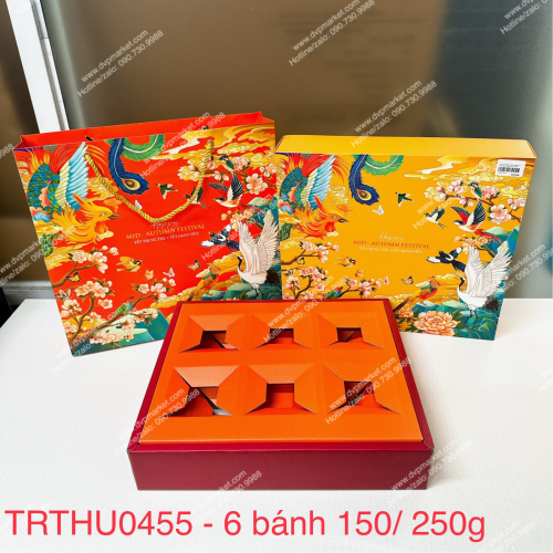 Set 05 bộ túi hộp TT 4-6-9 bánh 150-250g Kim Phụng 4B 6B 9B 2023