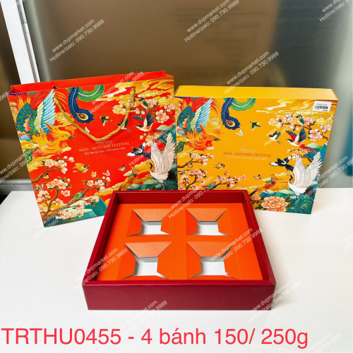 Set 05 bộ túi hộp TT 4-6-9 bánh 150-250g Kim Phụng 4B 6B 9B 2023