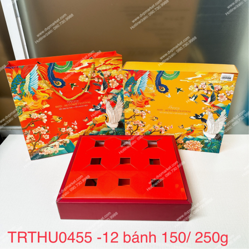 Set 05 bộ túi hộp TT 4-6-9 bánh 150-250g Kim Phụng 4B 6B 9B 2023