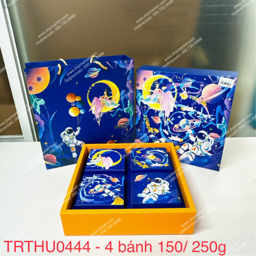 Set 05 bộ túi hộp TT 4 bánh 150-250g Ngân Hà 2023