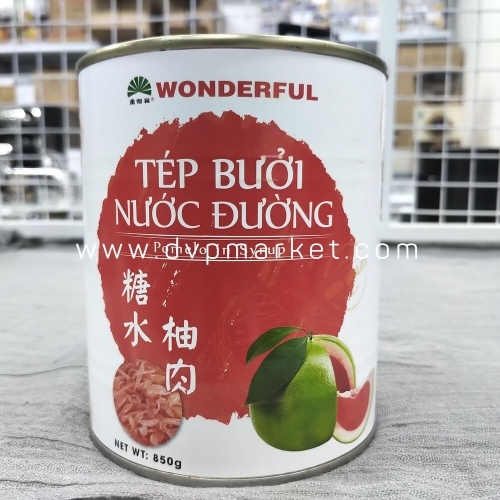 Wonderful - Tép bưởi nước đường (850g)