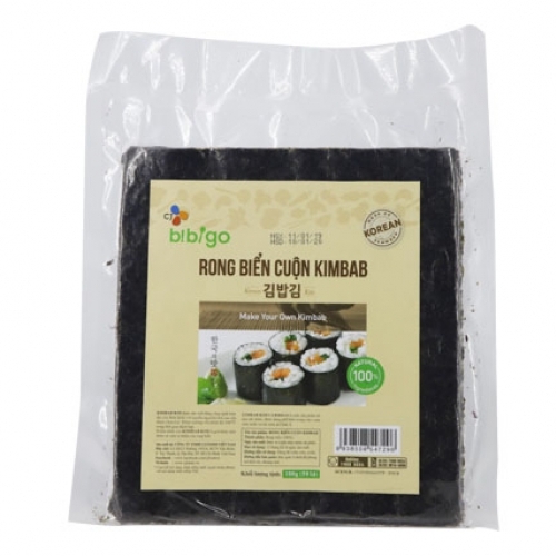 Rong Biển Cuộn Kimbab Bibigo 100G (50 Lá)