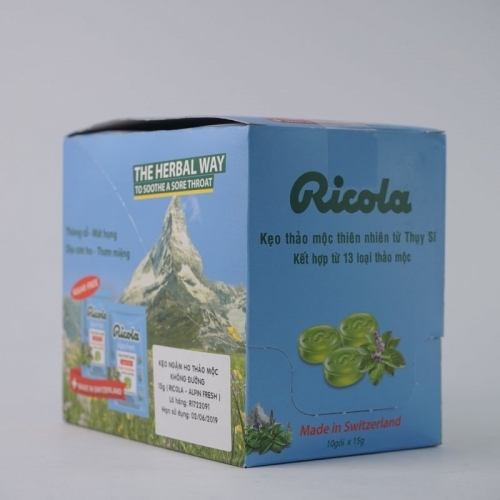 kẹo thảo mộc alpin fresh hiệu Ricola 45g