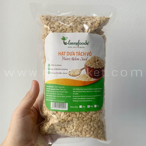 Classy - Hạt dưa tách vỏ 500g