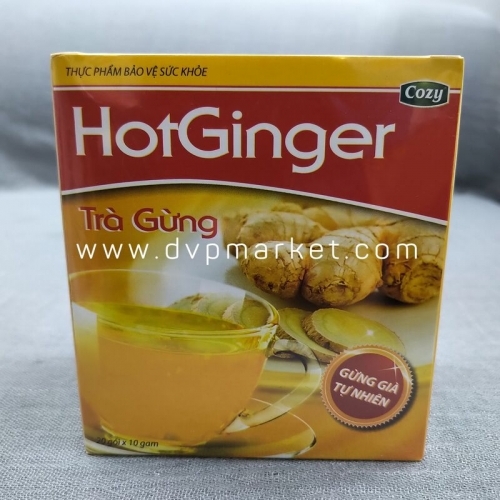 Cozy - Trà Gừng hòa tan - HotGinger - 200g (20 gói x10g)