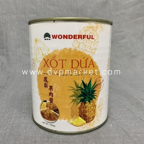 Wonderful - Sốt dứa thái miếng (1kg)