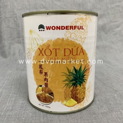 Wonderful - Sốt dứa thái miếng (1kg)