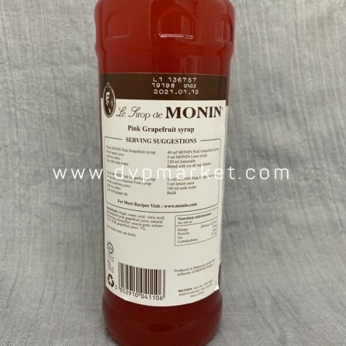 Syrup Monin Pink Grapefruit 700Ml - Bưởi hồng