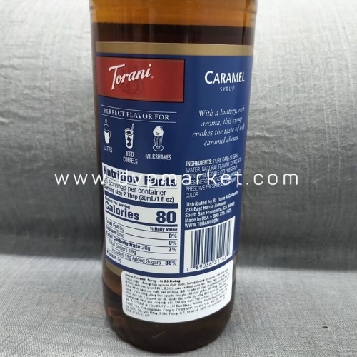 Syrup Torani Caramel 750Ml