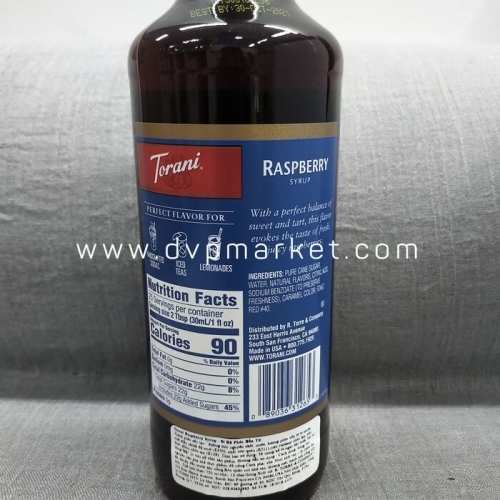 Syrup Torani Raspberry 750Ml - Mâm xôi