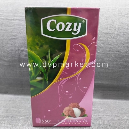 Cozy - Trà túi lọc - Vải - 50g (25 túi x 2g)