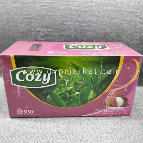 Cozy - Trà túi lọc - Vải - 50g (25 túi x 2g)