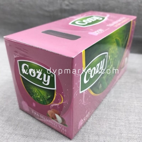 Cozy - Trà túi lọc - Vải - 50g (25 túi x 2g)