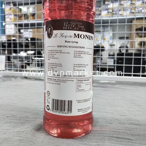 Syrup Monin Rose 700ml - Hoa hồng