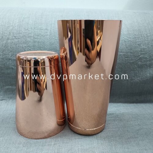 Shaker 2 mảnh - 850/550ml - 2 đế - Thép 304 - Rose Gold