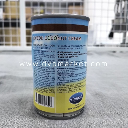 Nước cốt dừa đậm đặc Eufood 165ml