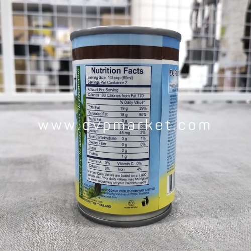 Nước cốt dừa đậm đặc Eufood 165ml