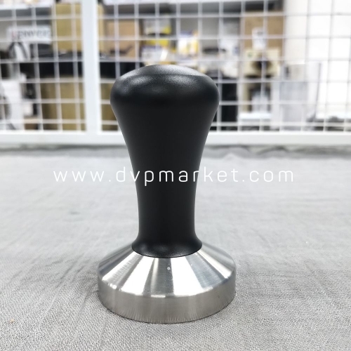 Tamper nén cafe inox tay cầm đen 58mm