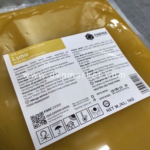 Luna - Nhân đậu xanh sữa dừa 1kg