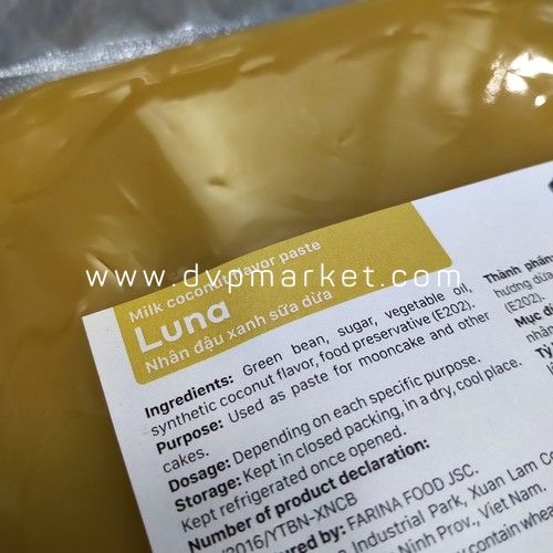 Luna - Nhân đậu xanh sữa dừa 1kg