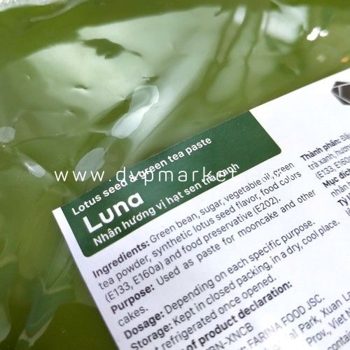 Luna - Nhân hạt sen trà xanh 1kg