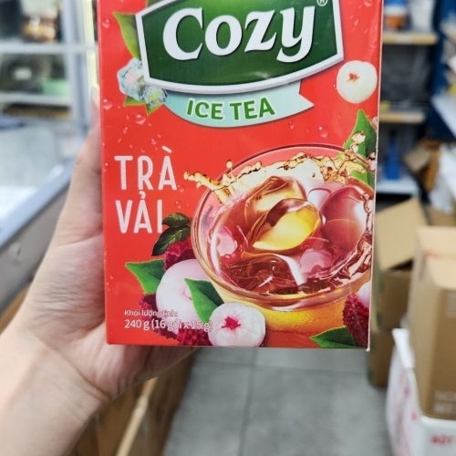 Cozy - Trà hòa tan Icetea - Vải - 270g (18 gói x 15g)