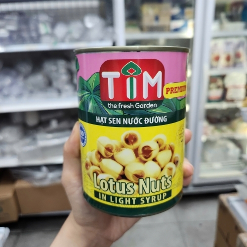 TIM - Hạt sen nước đường đóng hộp (560g)