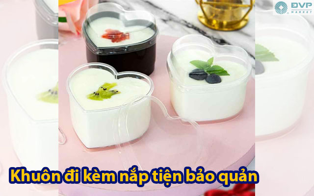 Ly nhựa mousse tim WH55 (10c kèm nắp)