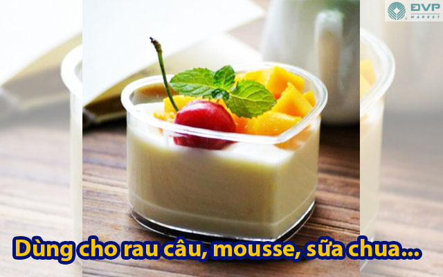 Ly nhựa mousse tim WH55 (10c kèm nắp)