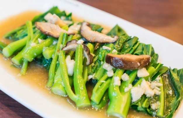 dầu hào xào nấm đông cô