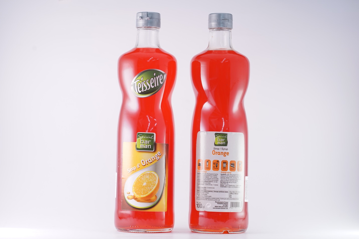 Teisseire Syrup Orange 100cl là loại siro có hương vị cam tươi tự nhiên