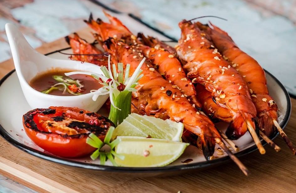 Tôm nướng muối ớt vàng ươm