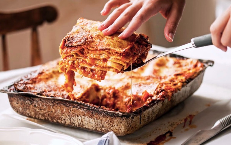 Lasagana có vàng ươm vô cùng đẹp mắt 